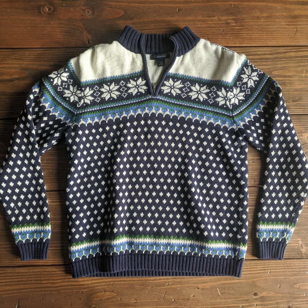 Knit Winter Sweater - Lands End